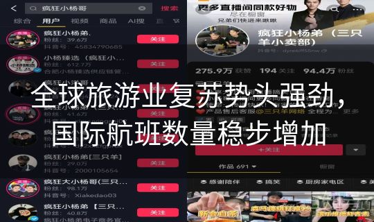 全球旅游业复苏势头强劲，国际航班数量稳步增加