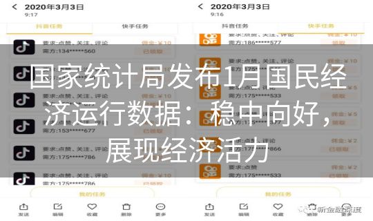 国家统计局发布1月国民经济运行数据：稳中向好，展现经济活力