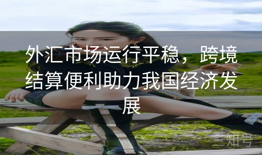 外汇市场运行平稳，跨境结算便利助力我国经济发展