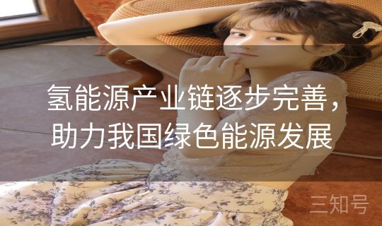 氢能源产业链逐步完善,助力我国绿色能源发展 氢能源产业链逐步完善,助力我国绿色能源发展