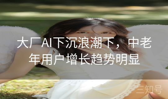 大厂AI下沉浪潮下，中老年用户增长趋势明显