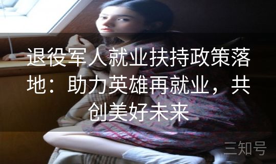 退役军人就业扶持政策落地：助力英雄再就业，共创美好未来