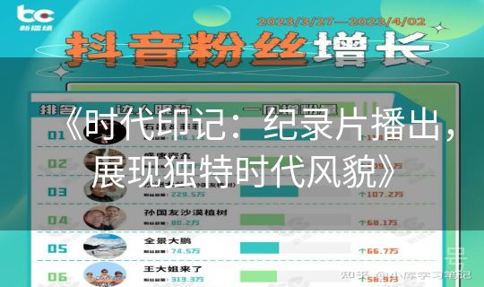 《时代印记:纪录片播出,展现独特时代风貌》 《时代印记:纪录片播出,展现独特时代风貌》
