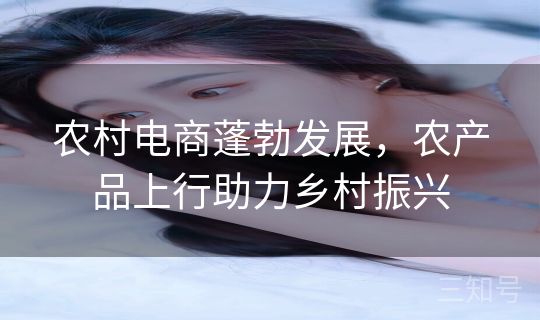 农村电商蓬勃发展,农产品上行助力乡村振兴 农村电商蓬勃发展,农产品上行助力乡村振兴