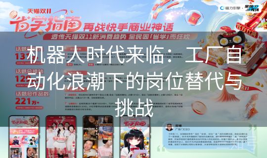 机器人时代来临:工厂自动化浪潮下的岗位替代与挑战 机器人时代来临:工厂自动化浪潮下的岗位替代与挑战