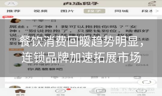 餐饮消费回暖趋势明显，连锁品牌加速拓展市场