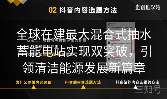 全球在建最大混合式抽水蓄能电站实现双突破,引领清洁能源发展新篇章 全球在建最大混合式抽水蓄能电站实现双突破,引领清洁能源发展新篇章