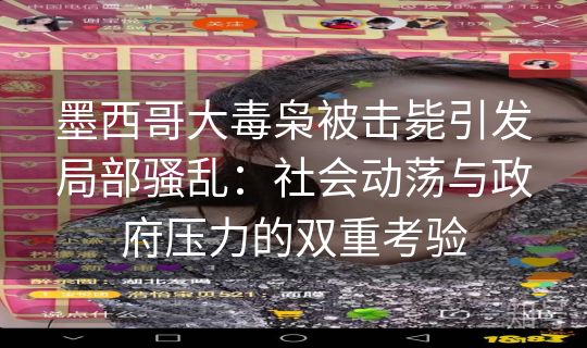 墨西哥大毒枭被击毙引发局部骚乱：社会动荡与政府压力的双重考验