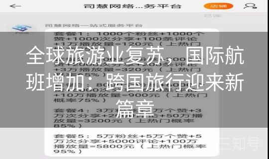 全球旅游业复苏，国际航班增加：跨国旅行迎来新篇章