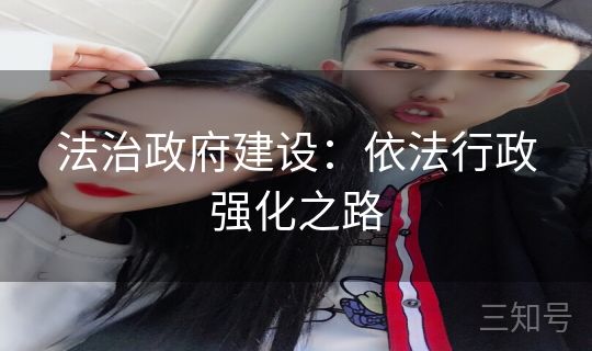 法治政府建设：依法行政强化之路