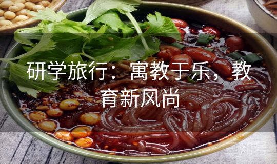 研学旅行：寓教于乐，教育新风尚