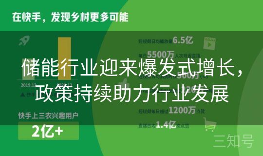 储能行业迎来爆发式增长，政策持续助力行业发展