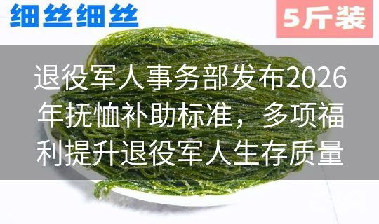 退役军人事务部发布2026年抚恤补助标准，多项福利提升退役军人生存质量