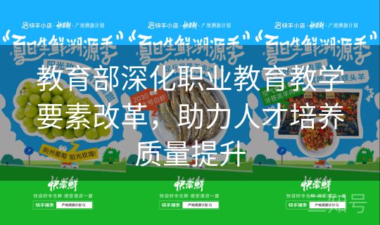 教育部深化职业教育教学要素改革，助力人才培养质量提升