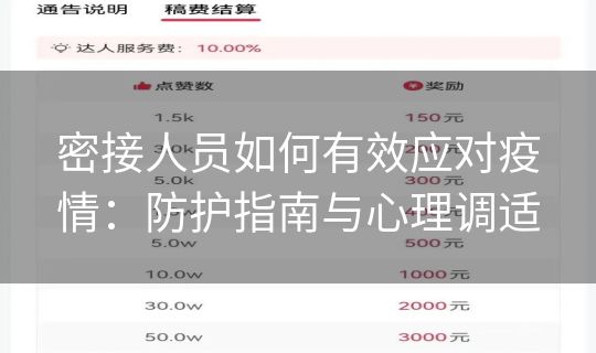 密接人员如何有效应对疫情:防护指南与心理调适 密接人员如何有效应对疫情:防护指南与心理调适
