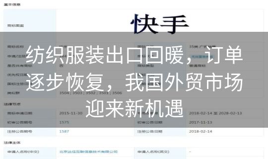 纺织服装出口回暖，订单逐步恢复，我国外贸市场迎来新机遇