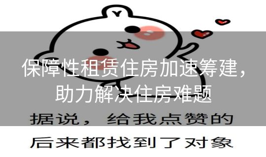 保障性租赁住房加速筹建，助力解决住房难题