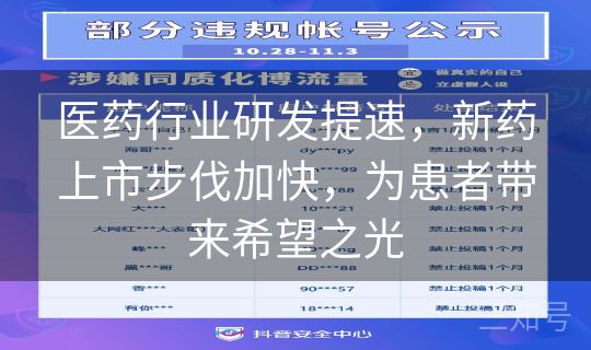 医药行业研发提速,新药上市步伐加快,为患者带来希望之光 医药行业研发提速,新药上市步伐加快,为患者带来希望之光