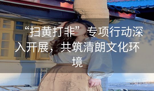 “扫黄打非”专项行动深入开展，共筑清朗文化环境